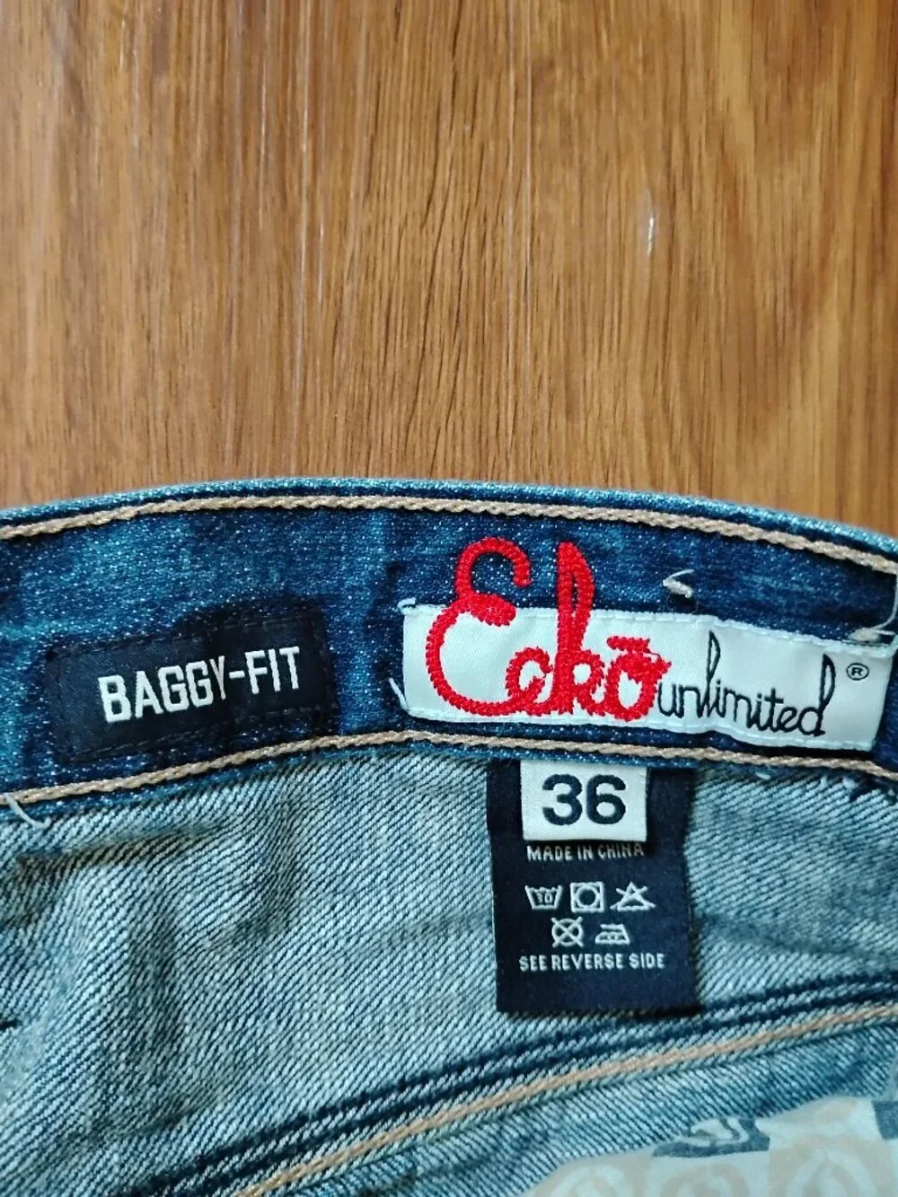 Vintage Y2K Ecko Baggy Fit Denim Jeans Blue